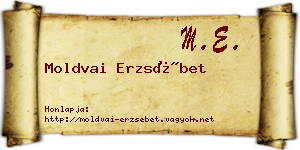 Moldvai Erzsébet névjegykártya
