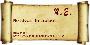 Moldvai Erzsébet névjegykártya