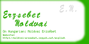 erzsebet moldvai business card