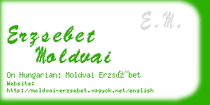 erzsebet moldvai business card